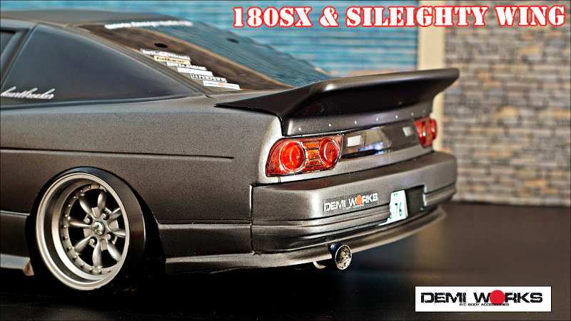 Nissan 180SX RPS13 Sil80 Sileighty Trunk Wing (Whale Tail) [Demi Works] DW180W2
