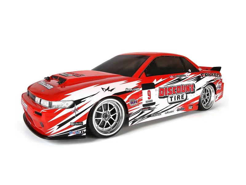 Nissan 240SX S13 Silvia Coupe Rocket Bunny Widebody w/ Dai Yoshihara Discount Tire Livery 1-10 (200mm) Body Set - [HPI] 109385 - Image 2
