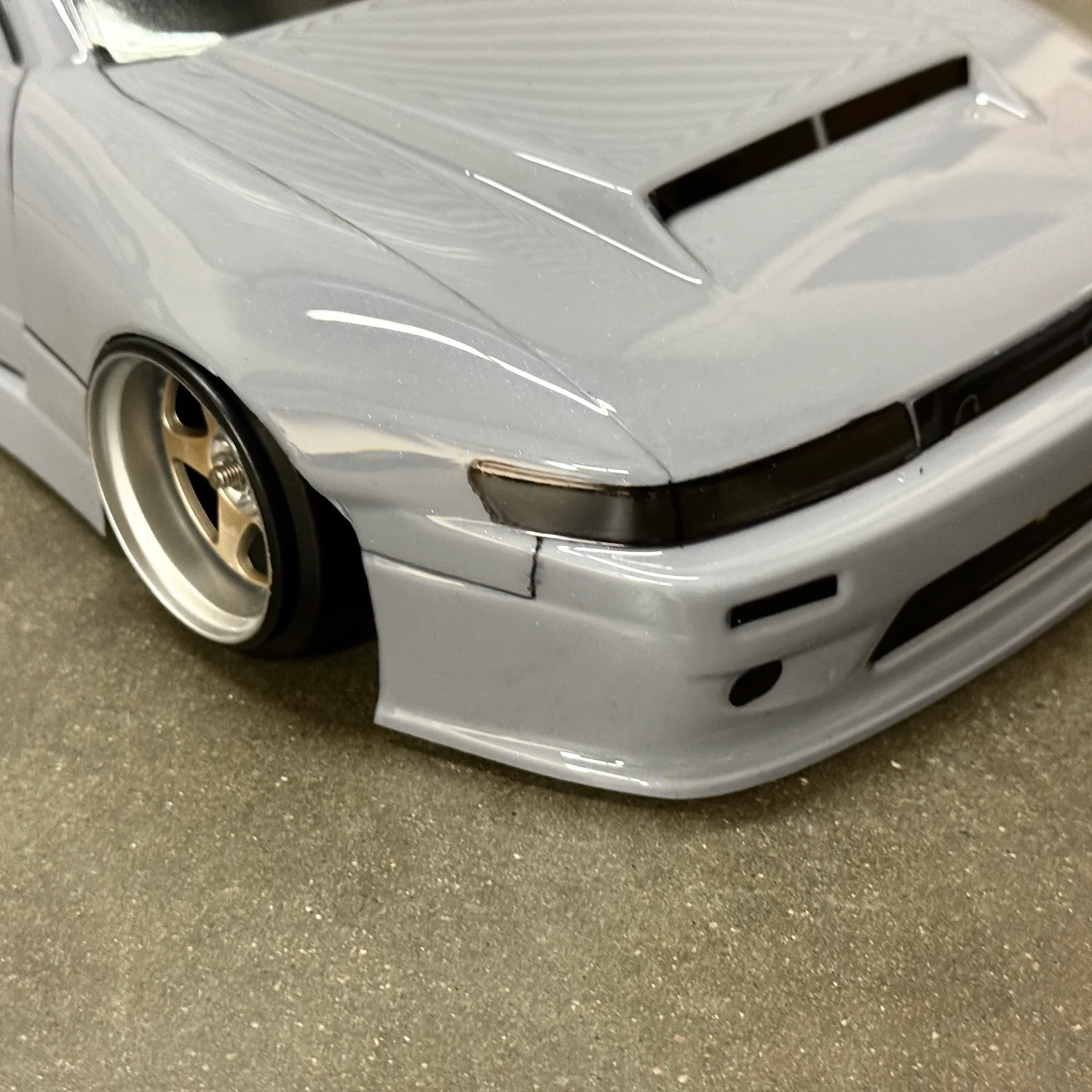 Nissan 240SX S13 Silvia Coupe Rocket Bunny Widebody w/ Dai Yoshihara Discount Tire Livery 1-10 (200mm) Body Set - [HPI] 109385 - Image 3