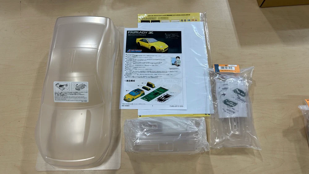 Nissan 300ZX Fairlady Z32 1-10 Body Set + Light Bucket Kit [ABC Hobby] 67193 + 66748 - Image 6