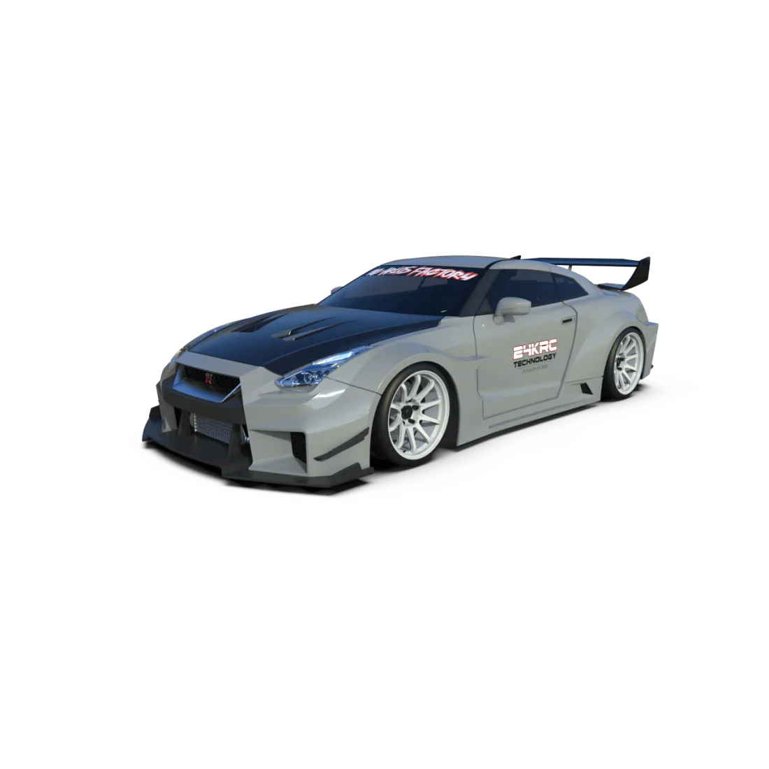 Nissan GTR R35 Silhouette Works Liberty Walk RR 1-10 Drift Body Shell [24K] TAF13000 - Image 6
