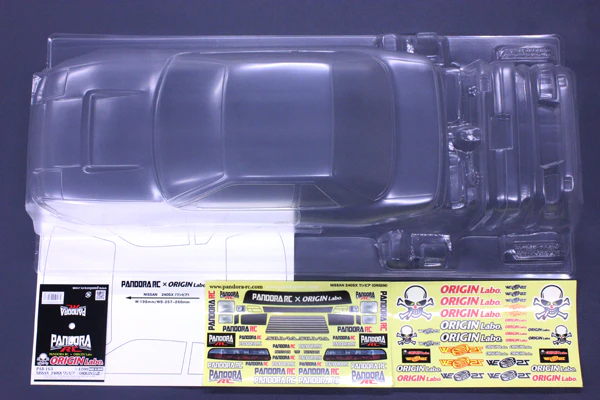 Nissan One-Via S13 240SX Coupe w- Flipups Origin Labo 1-10 Body Set [Pandora] PAB-3163 - Image 4