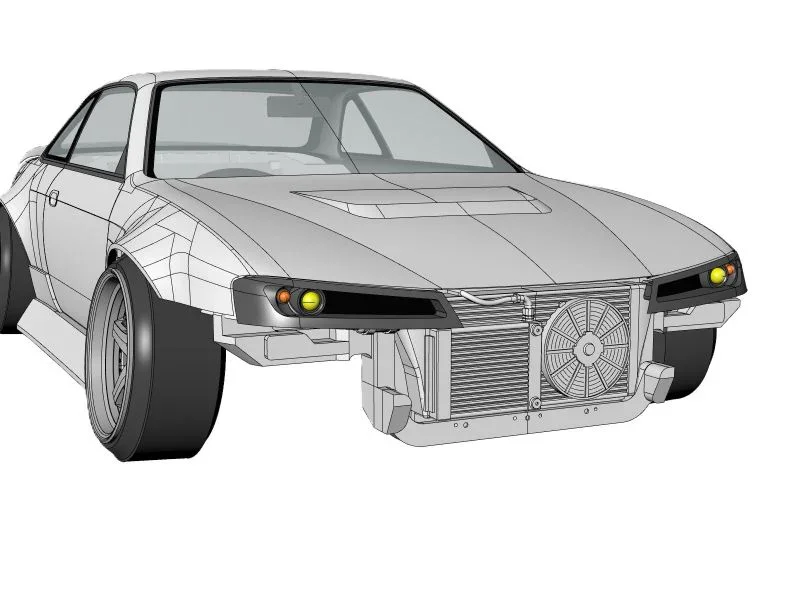 Nissan S14 Silvia Interior - Dash Rear Deck - Core Support Set (interior parts) [Addiction] AD-HB22I - Image 3
