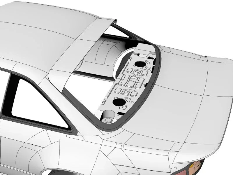 Nissan S14 Silvia Interior - Dash Rear Deck - Core Support Set (interior parts) [Addiction] AD-HB22I - Image 4