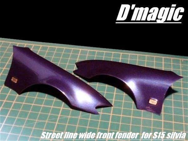 Nissan S15 Silvia Street Line FRONT WIDE FENDERS [D'Magic] DM-07-300