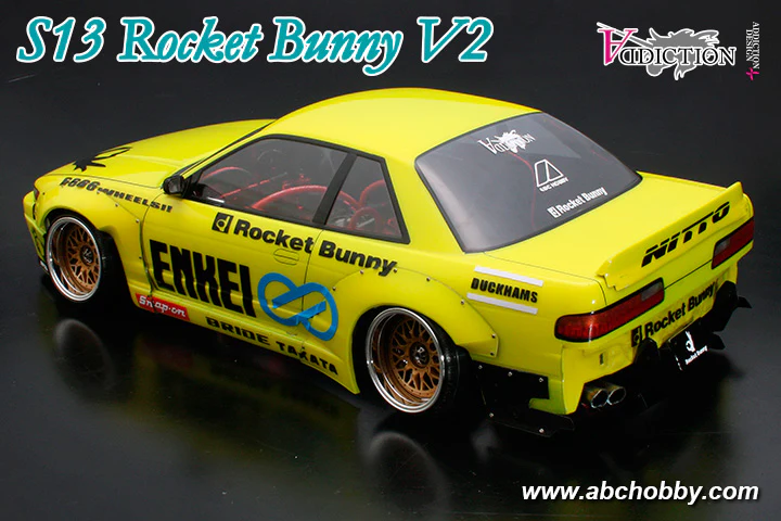 Nissan Silvia S13 ROCKET BUNNY V2 (ADDICTION x ABC LIMITED EDITION) BARI BARI CUSTOM  [ABC Hobby] 67174 - Image 2