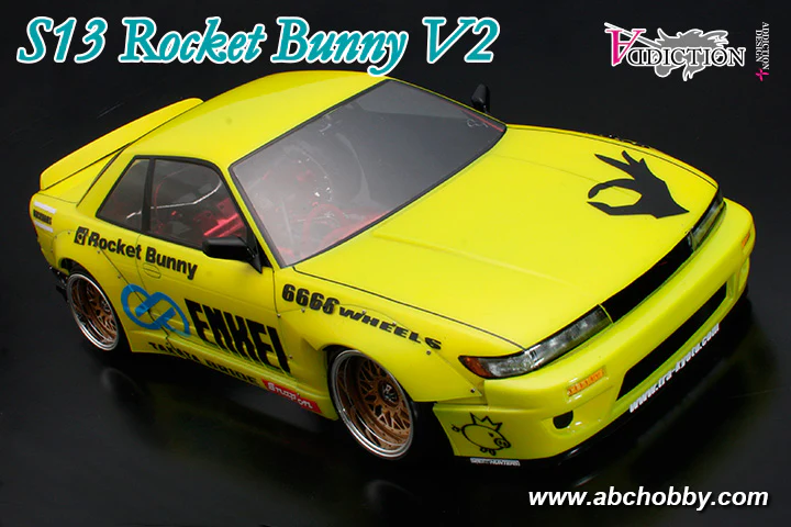 Nissan Silvia S13 ROCKET BUNNY V2 (ADDICTION x ABC LIMITED EDITION) BARI BARI CUSTOM  [ABC Hobby] 67174 - Image 3