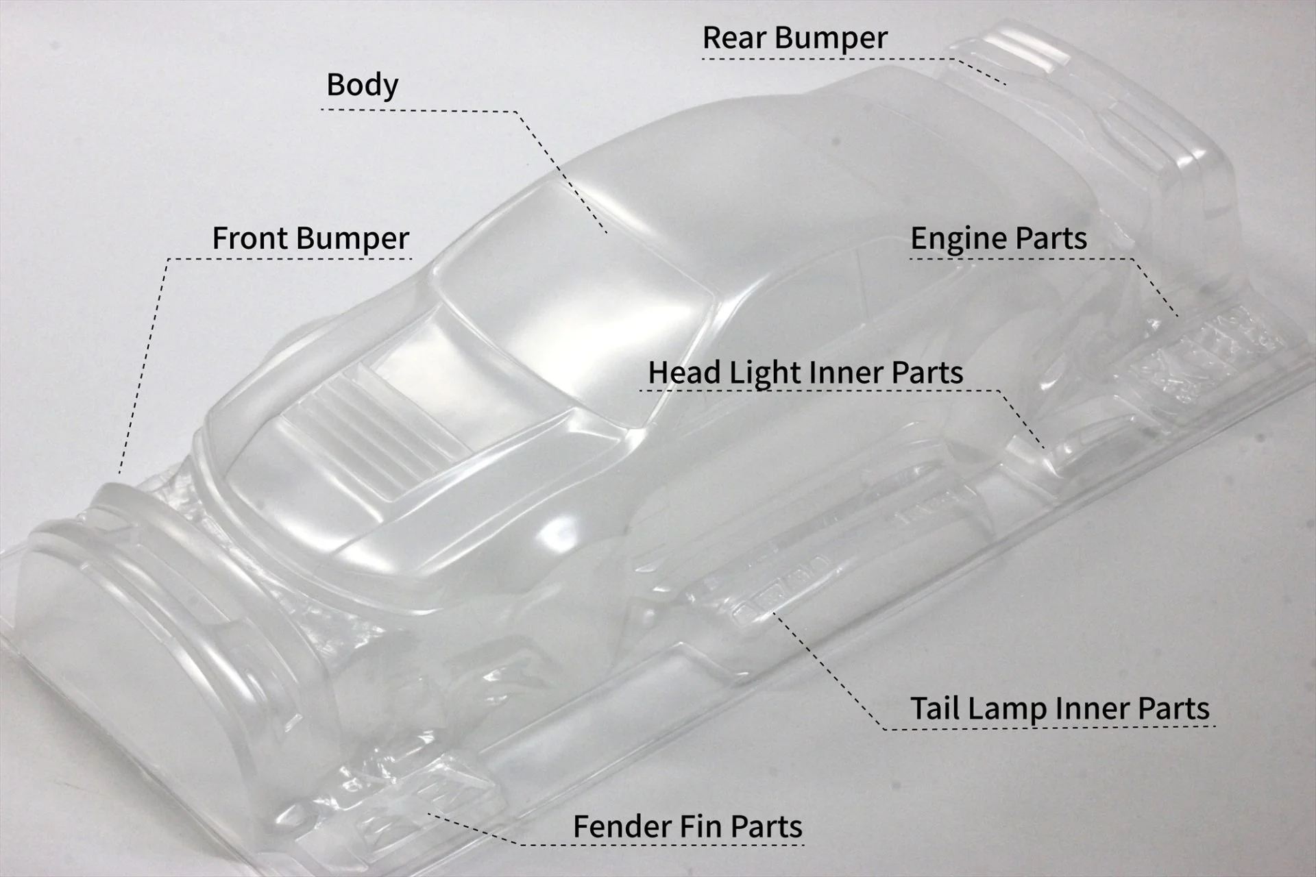 NISSAN Silvia S14 BLS Sports 1-10 (208mm-208mm) Body Set [Pandora] PAB-3209 - Image 7