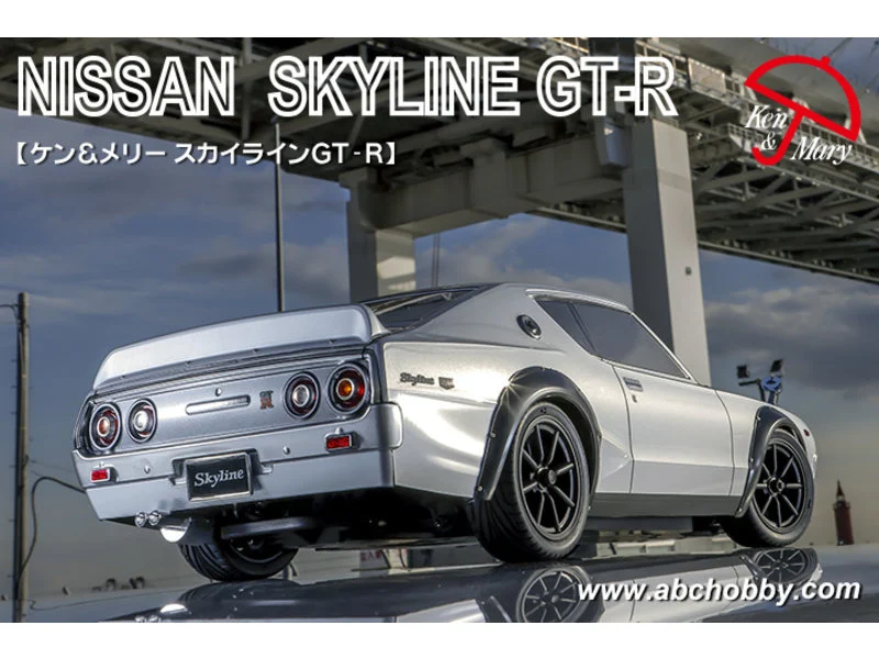 Nissan Skyline GT-R (Kenmeri) / GT-X HT2000 (KPGC110) - 1-10 Body Set [ABC Hobby] 90101 (67903) - Image 2
