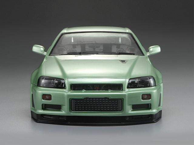 Nissan Skyline GTR R34 1-10 Body Set (w- Wing, Mirrors, Buckets) CLEAR [Killerbody] 48626 - Image 3