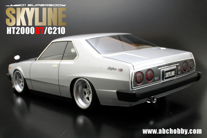 Nissan Skyline HT2000 (KC210) - 1-10 Body Set [ABC Hobby] 67129 - Image 4