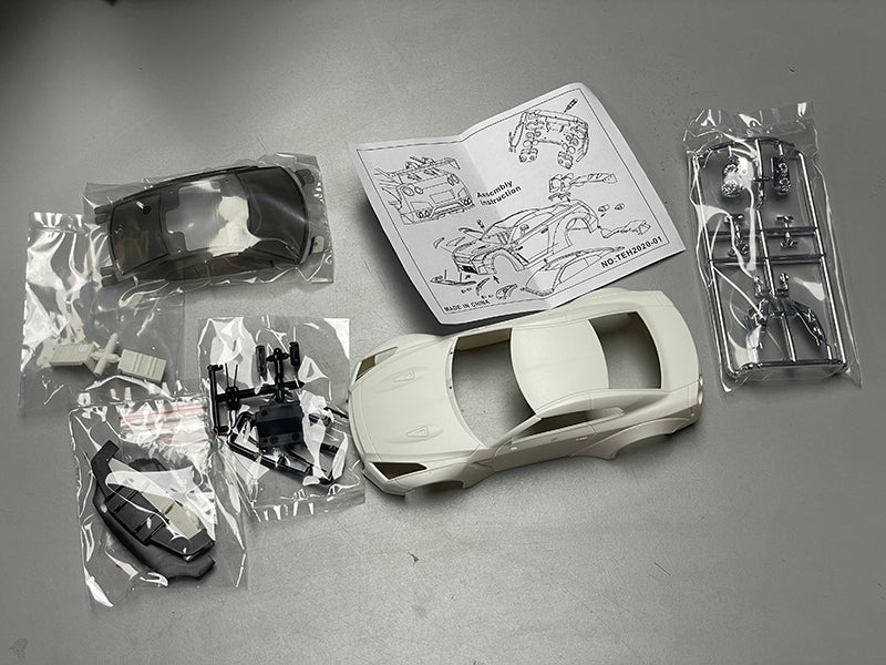 Nissan Skyline R35 Liberty Walk 1-28 White 98mm Body Set (HRC Arena x One Model) [One Model] MO100 - Image 5