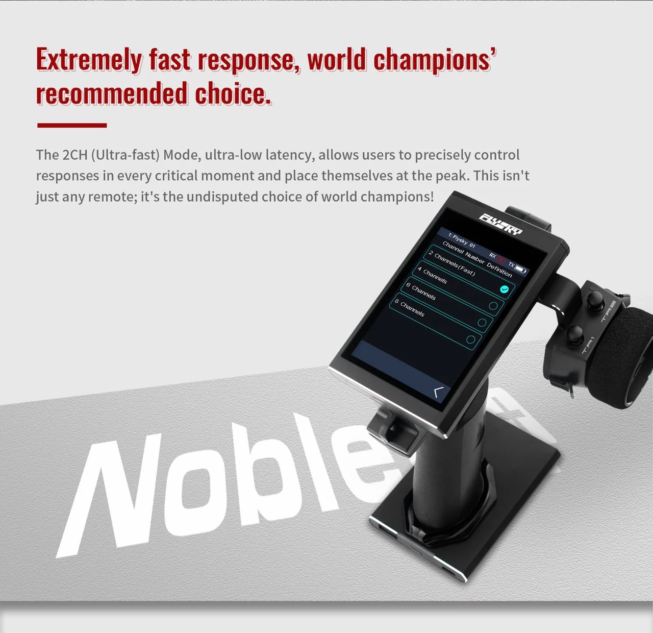 NOBLE NB4+ SURFACE RADIO TRANSMITTER SYSTEM w- Receiver(FGR4B) Adjustable Left or Right handed [FLYSKY] FS-NB4PLUS FSY-NOBLE+ - Image 4