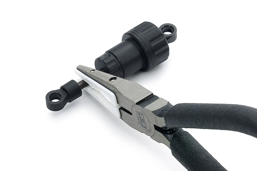 Non-Scratch Long Nose Pliers v2 (Compact Size) [Tamiya] 74166 - Image 2