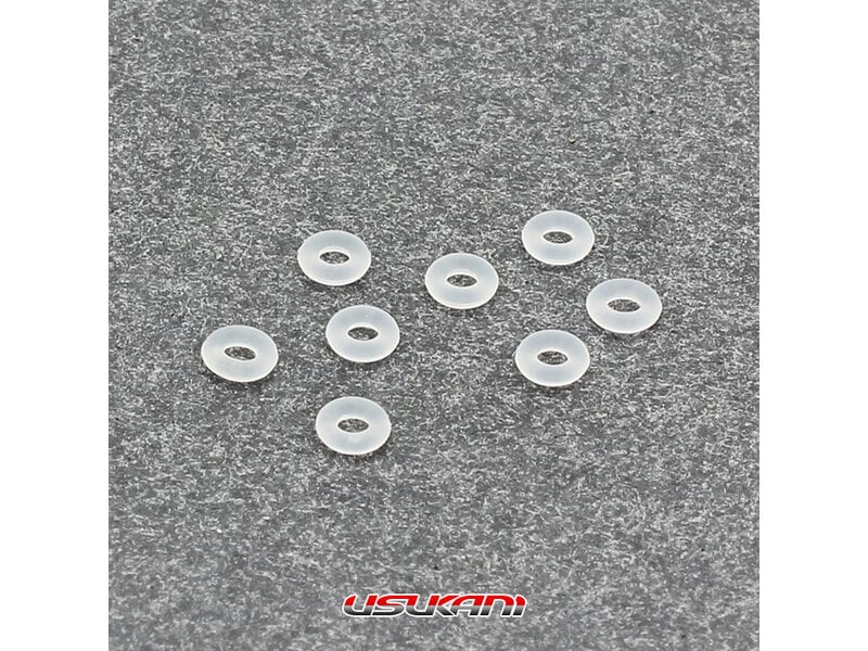 O-ring for Lower Cap (8pcs) for 1/24 Hydraulic Shocks [Usukani] MINIS-16