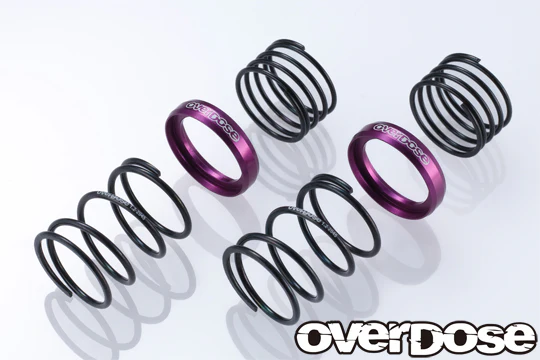 OD High Performance Twin Spring ( 1.2mm-2045 ) 4.5 COILS w- HELPER (BLACK RED PURPLE) [OVERDOSE] OD3831 OD3828 OD3825 - Image 3