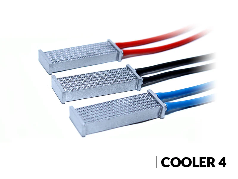 Oil Cooler Type-4 (Side Feed) 45mm x 15mm with 100mm Hoses [SRC] - Image 2