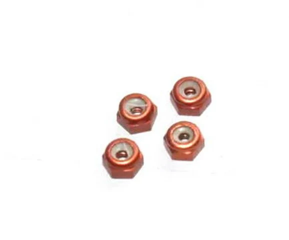 ORANGE Aluminum 2mm Wheel Lock Nuts for MINI-Z [Marka Racing] MRK-2388-O