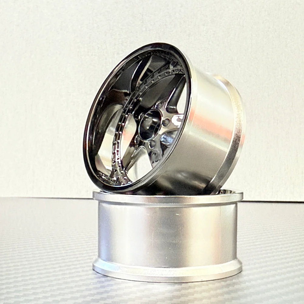 OUTLET: Work Equip 05 1-10 Rims Wheel (Black Chrome) 6mm 8mm [LAB] OW-0106BC OW-0108BC