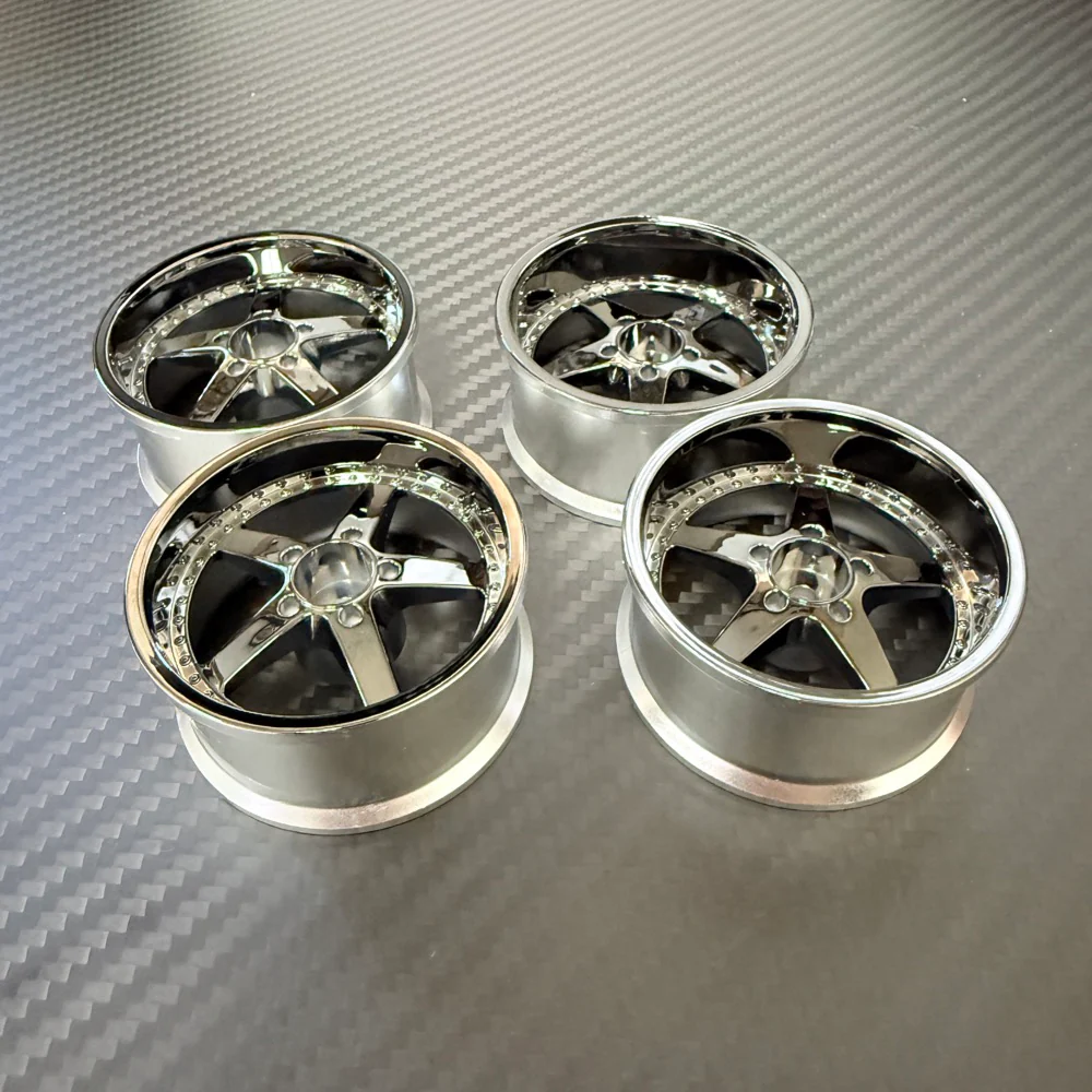 OUTLET: Work Equip 05 1-10 Rims Wheel (Black Chrome) 6mm 8mm [LAB] OW-0106BC OW-0108BC - Image 2