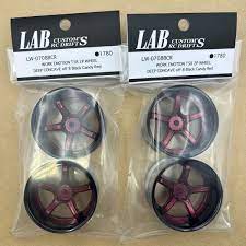 OUTLET:  Work EMOTION T5R 2P T5R2P CONCAVE TYPE BLACK CANDY RED RIMS 6mm 8mm [LAB] OW-0706BCR OW-0708BCR - Image 2