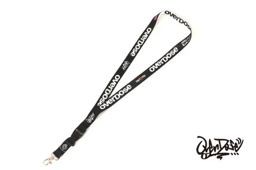 OVERDOSE Neck Strap (White x Black) Lanyard [OVERDOSE] BB-NS-002