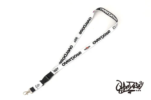 OVERDOSE Neck Strap (White x Black) Lanyard [OVERDOSE] BB-NS-002 - Image 2