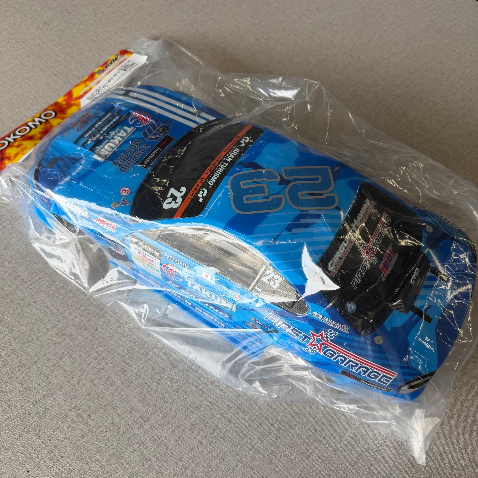 *Painted* D1GP Mercury Sayaka Nissan S15 Silvia 1-10 BODY SET [Yokomo] SD-MS15BLB - Image 2
