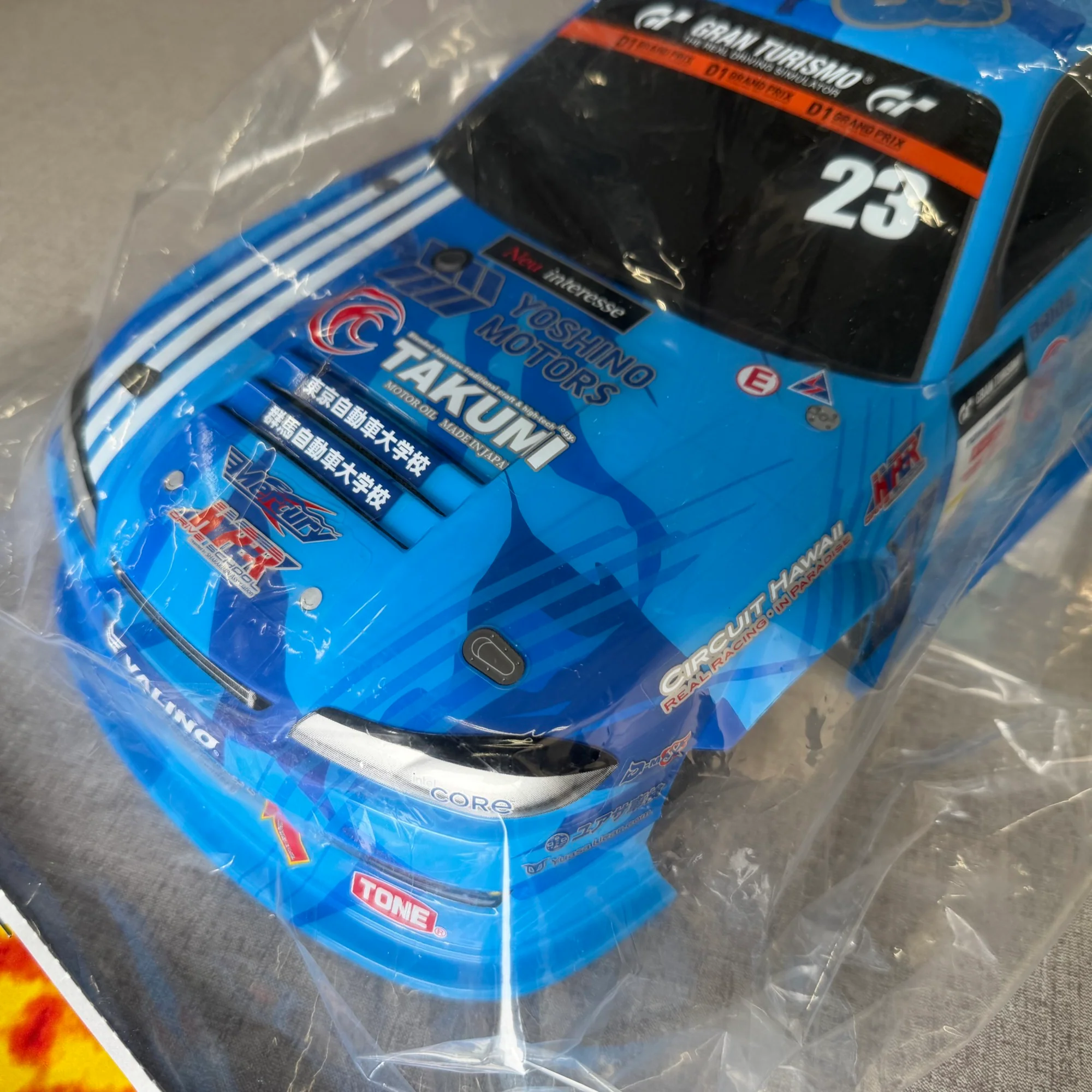 *Painted* D1GP Mercury Sayaka Nissan S15 Silvia 1-10 BODY SET [Yokomo] SD-MS15BLB - Image 4