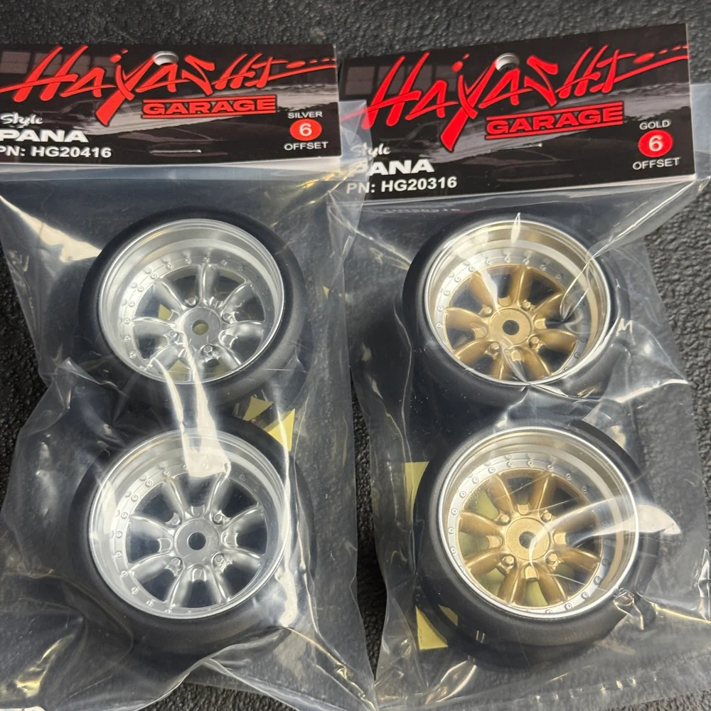 PANA 8-Spoke Style 1-10 Rims (6mm / 8mm) Gun Metal Gold Silver [Hayashi Garage] - Image 5