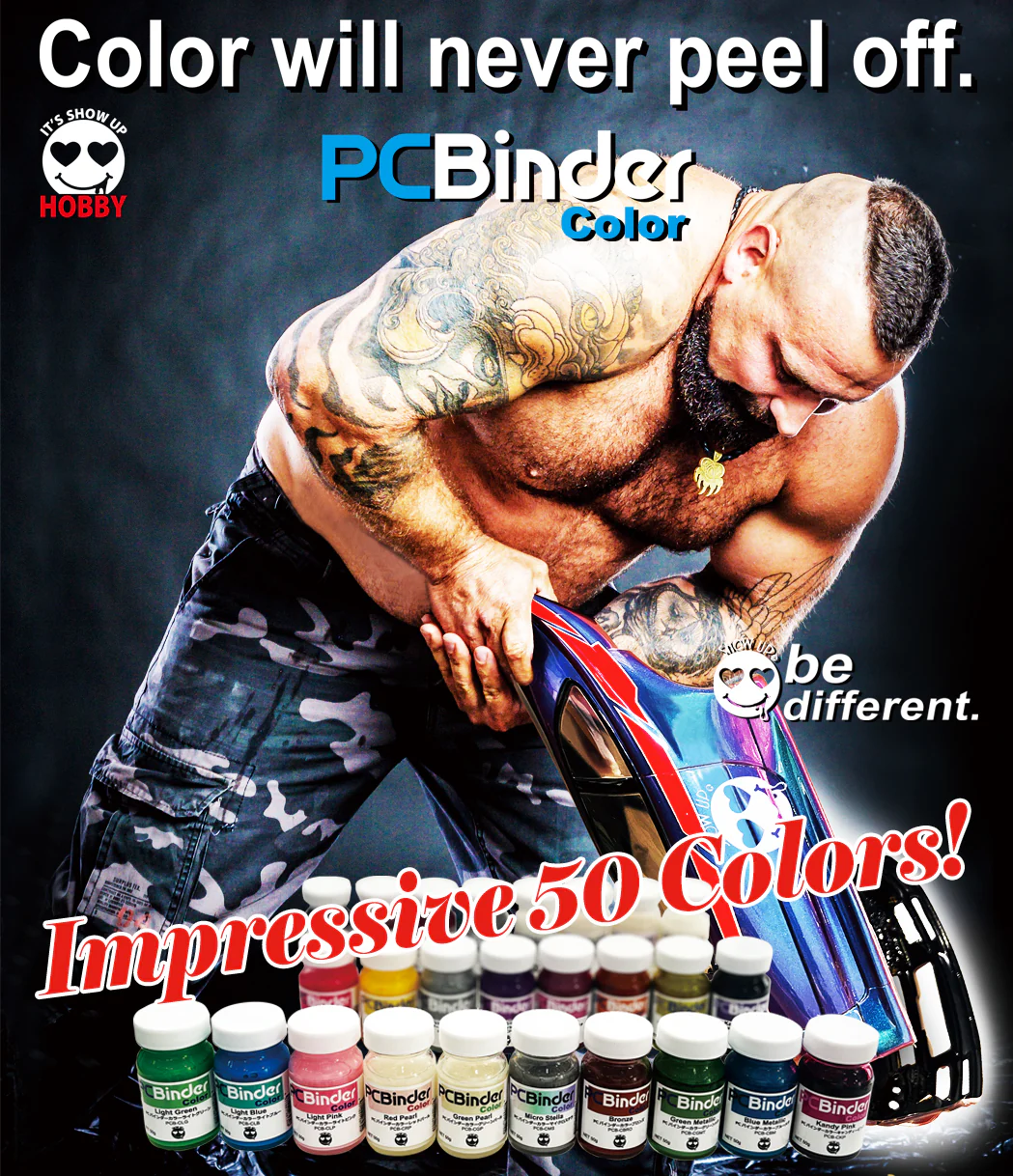 PC Binder Series - Paint 50g Bottle (for Airbrush) [Show Up] Made in Japan - Image 2