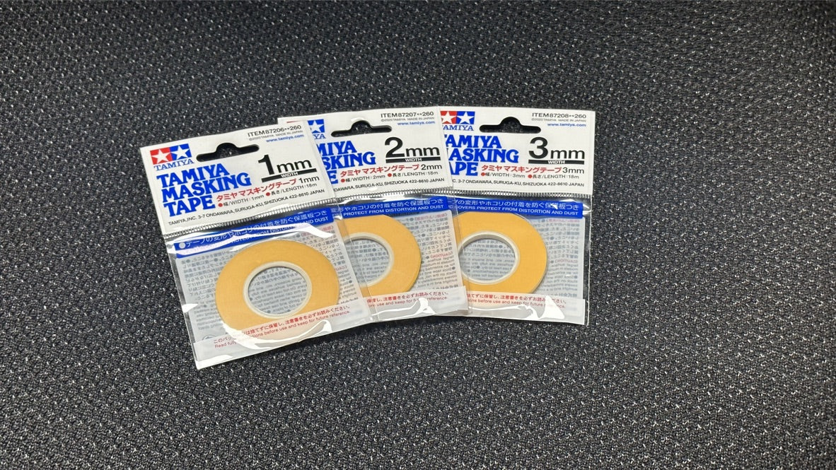 PET Masking Tape - YELLOW - (54ft) [Tamiya]  1mm 2mm 3mm 87208 87207 87206