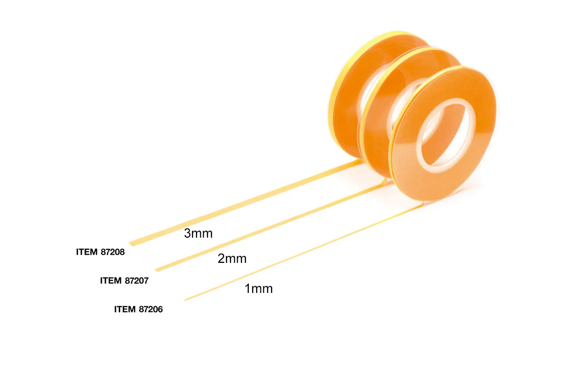 PET Masking Tape - YELLOW - (54ft) [Tamiya]  1mm 2mm 3mm 87208 87207 87206 - Image 5