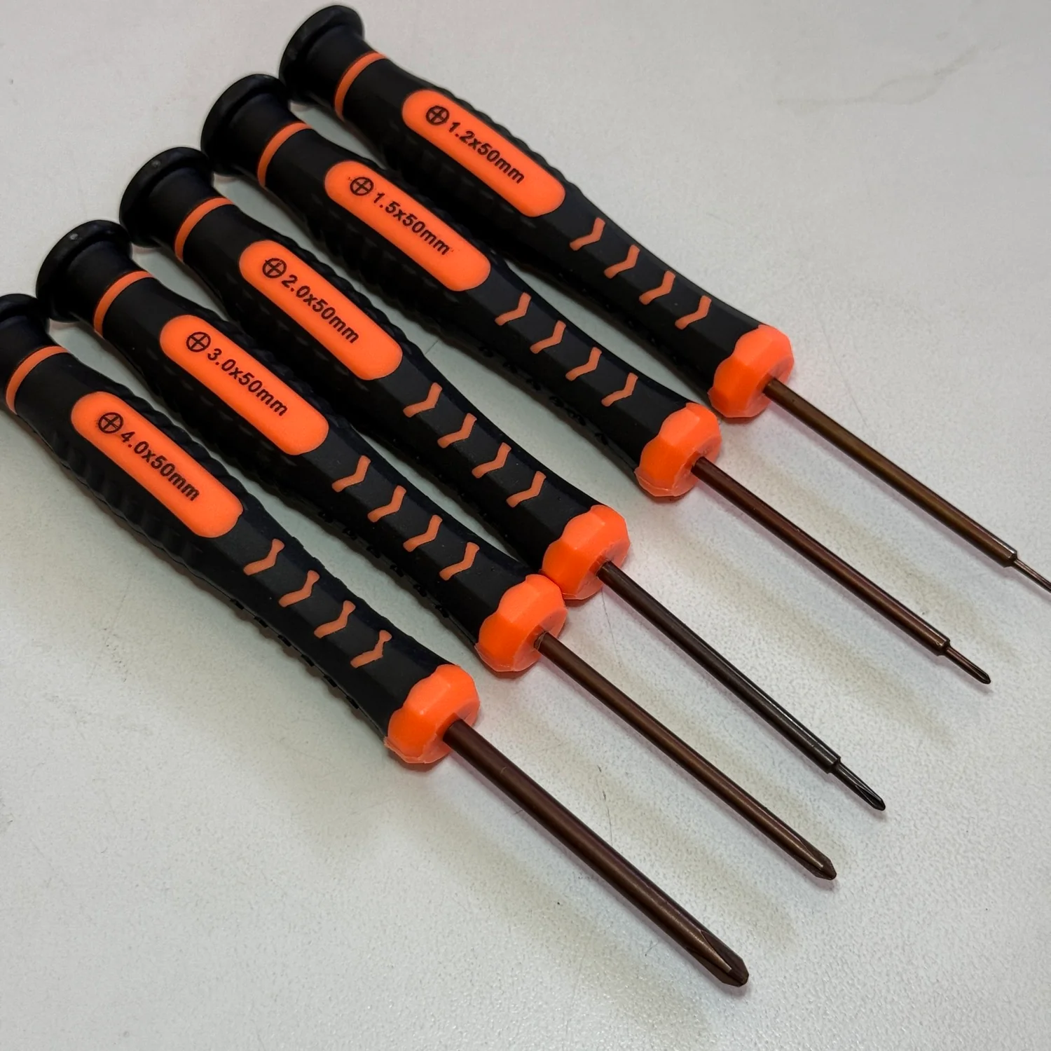 Mini Phillips Screw Driver Set (1.2mm 1.5mm 2.0mm 3.0mm 4.0mm) 5 Piece Set for Micro Screws [Teckman] TECKMAN5PCPHIL
