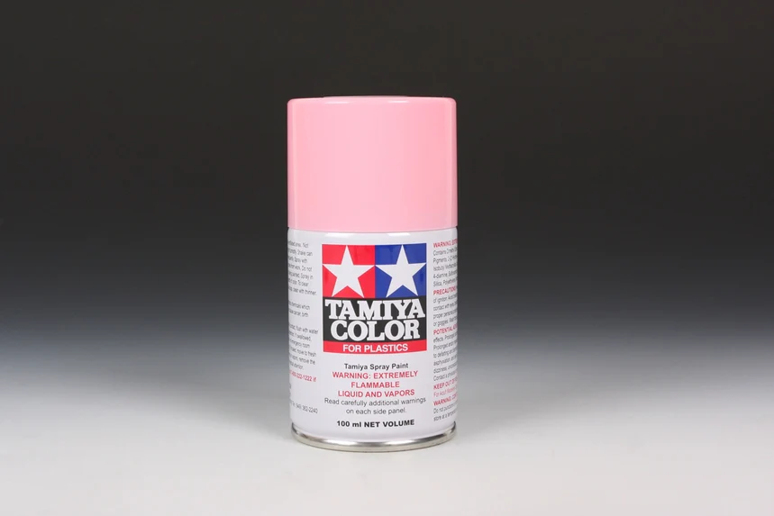 PINK - Lacquer Spray Paint 100ml (For Plastic Models) TS-25 [Tamiya] 85025 - Image 2