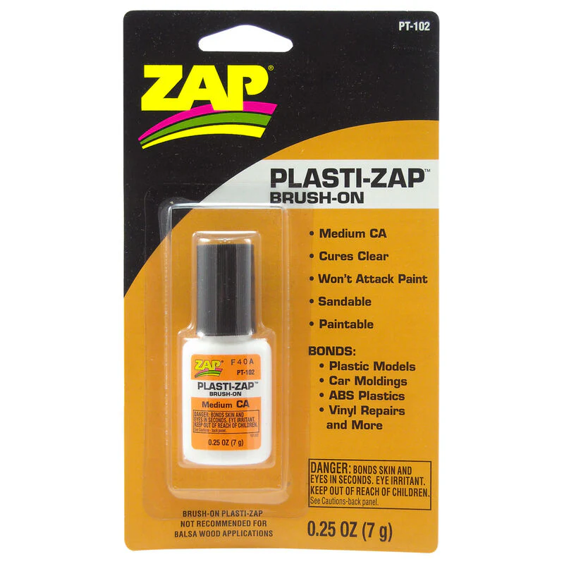 Plasti-Zap Brush On Medium CA, .25 oz Glue [Zap] PT-102