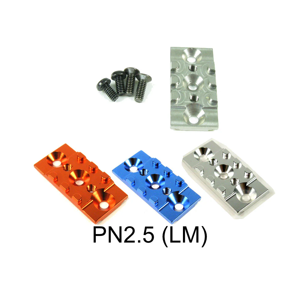 PNR2.5W Chassis LM T-Bar Mount Mini-Z (Aluminum, Steel) Orange Blue Silver [PN Racing] 900107