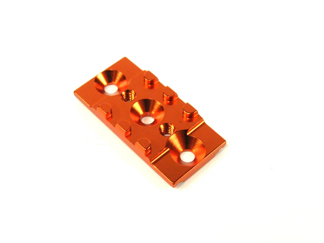 PNR2.5W Chassis LM T-Bar Mount Mini-Z (Aluminum, Steel) Orange Blue Silver [PN Racing] 900107 - Image 5