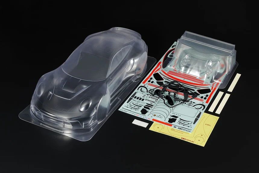 Porsche 911 GT3 R (992) 1-10 Body Set (w/ Wing, And light buckets) [Tamiya] 51752 - Image 3