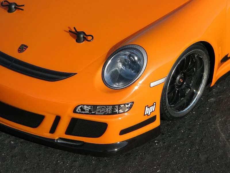 PORSCHE 911 GT3 RS BODY 1-10 Body Set (200mm) w Wing - [HPI] 17541 - Image 2