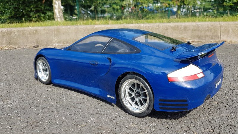 PORSCHE 911 TURBO (996) BODY 1-10 Body Set (190mm) w Wing - [HPI] 7335 - Image 3