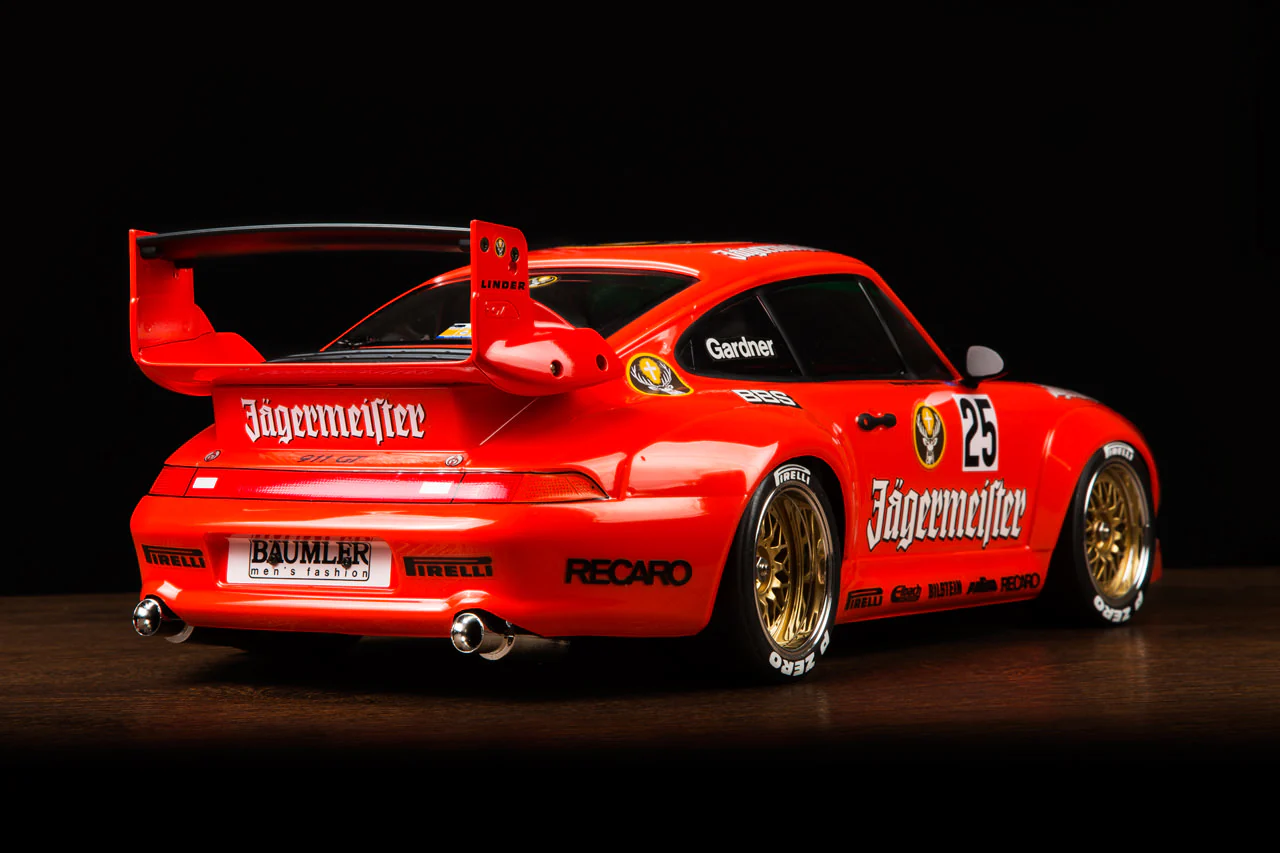 Porsche Turbo Wing &amp; Mirror Kit - Plastic Tree RWB GT2 911 Spoiler 1-10 [Tamiya] 84399 - Image 3