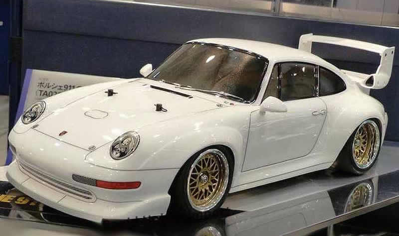 Porsche Turbo Wing &amp; Mirror Kit - Plastic Tree RWB GT2 911 Spoiler 1-10 [Tamiya] 84399 - Image 8