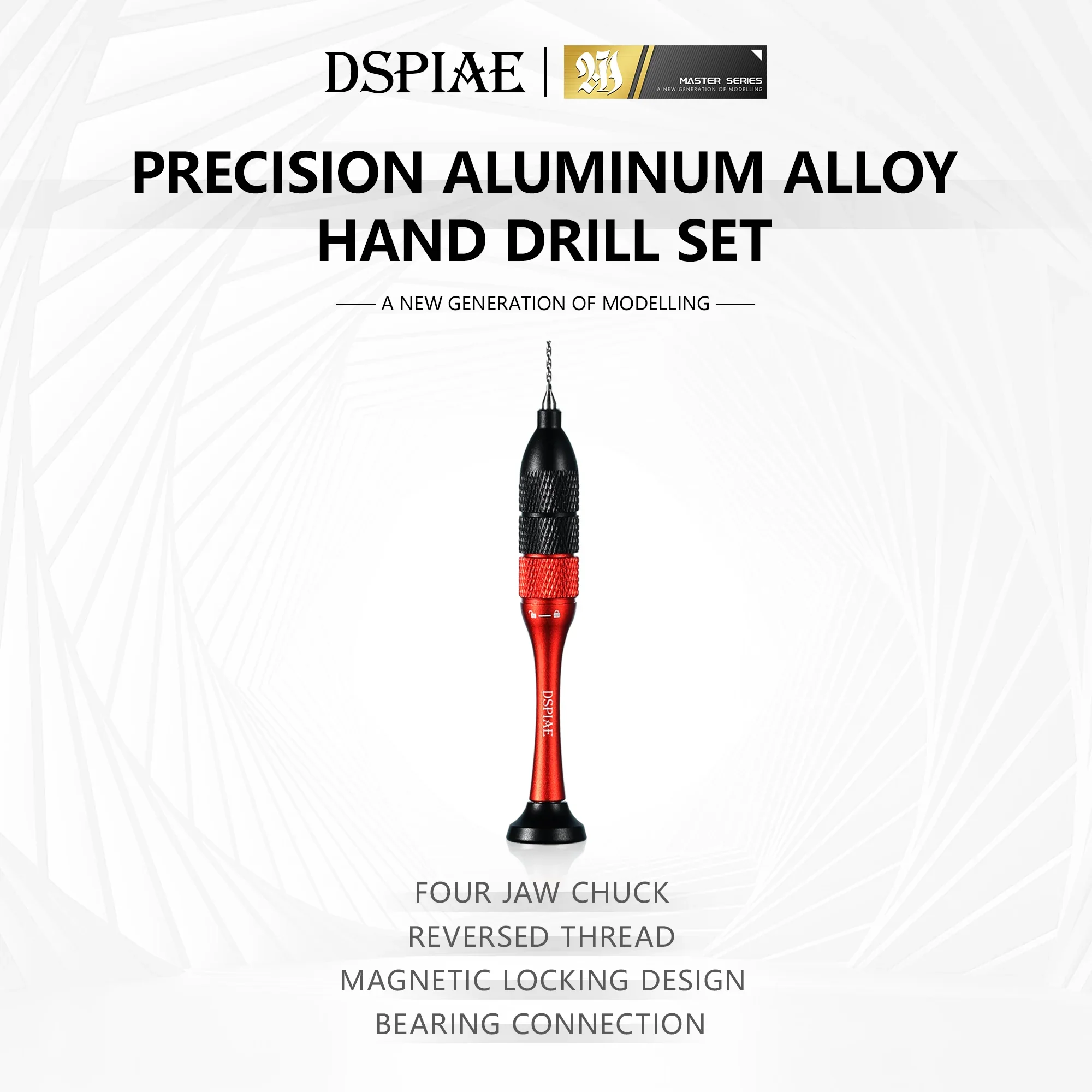 Precision Aluminum Alloy Hand Drill with Tungsten Drill Bits Set [DSPIAE] AT-SHD - Image 2