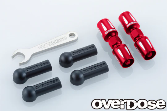 Aluminum Pushrod Turn Buckle for GALM - PURPLE RED BLACK [OVERDOSE] OD3871 OD3872 OD2423b