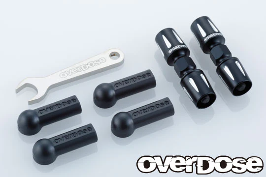 Aluminum Pushrod Turn Buckle for GALM - PURPLE RED BLACK [OVERDOSE] OD3871 OD3872 OD2423b - Image 3