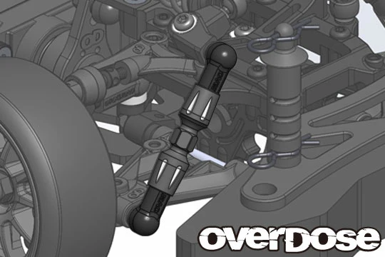 Aluminum Pushrod Turn Buckle for GALM - PURPLE RED BLACK [OVERDOSE] OD3871 OD3872 OD2423b - Image 4