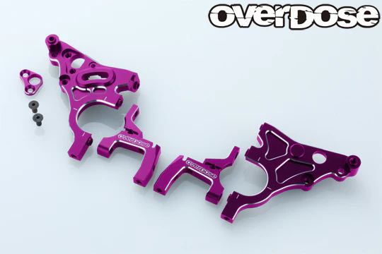 PREORDER: Multi Purpose Aluminum Rear Bulkhead for GALM (Red Black Purple) [OVERDOSE] OD2588b OD3876 OD3875 - Image 3