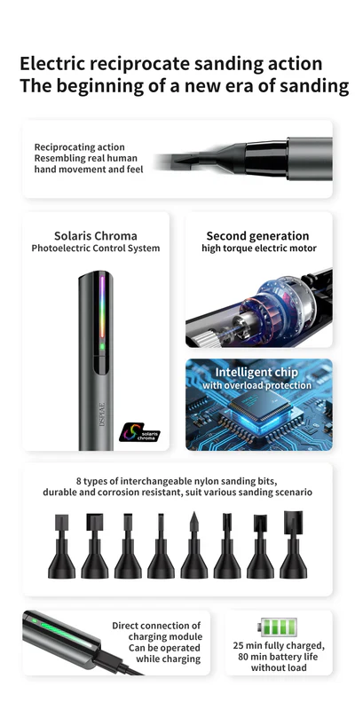 PRO Electric Reciprocating Sanding Pen [DSPIAE] ES-A PRO - Image 4