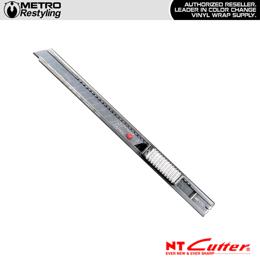 Professional - Retractable RED DOT Knife - Blade (Tint-Vinyl)- Made in Japan [NT Cutter] A-1P